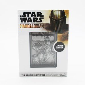 Star Wars The Mandalorian The Legend Continues Limited Edition Ingot Rare